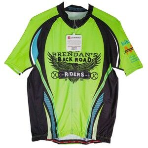 Jakroo Cycling Jersey 2009 Bike MS Brendans Back Road Riders Size L NWT